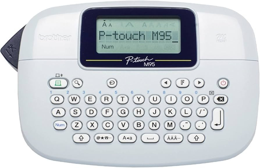 Brother P-Touch, PTM95, Monochrome, Handy Label Maker, 9 Type Styles, 8 Deco Mode Patterns, Navy ... | Amazon (US)