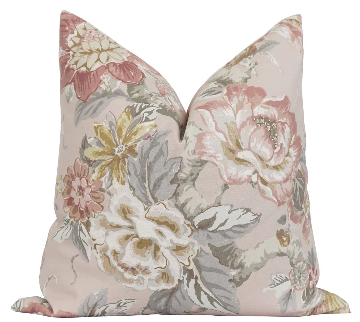 Conover Blush Pink Floral Pillow | Land of Pillows