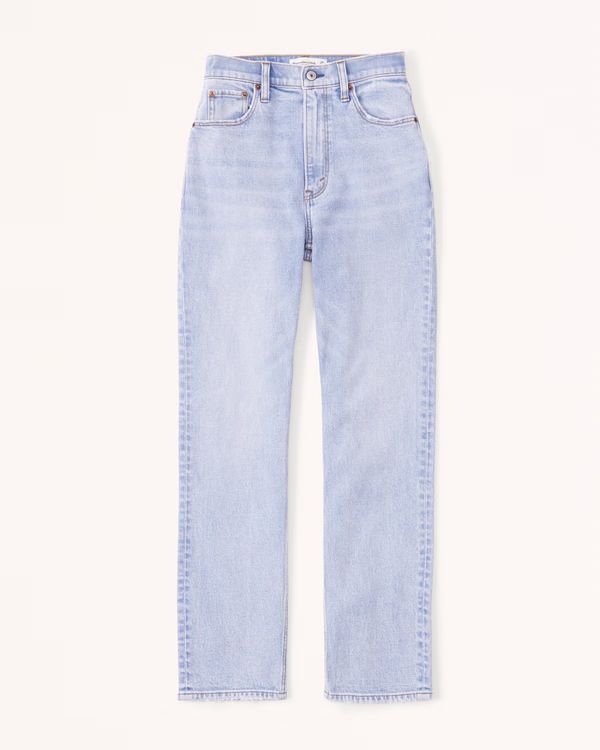 Women's Ultra High Rise Ankle Straight Jean | Women's New Arrivals | Abercrombie.com | Abercrombie & Fitch (US)