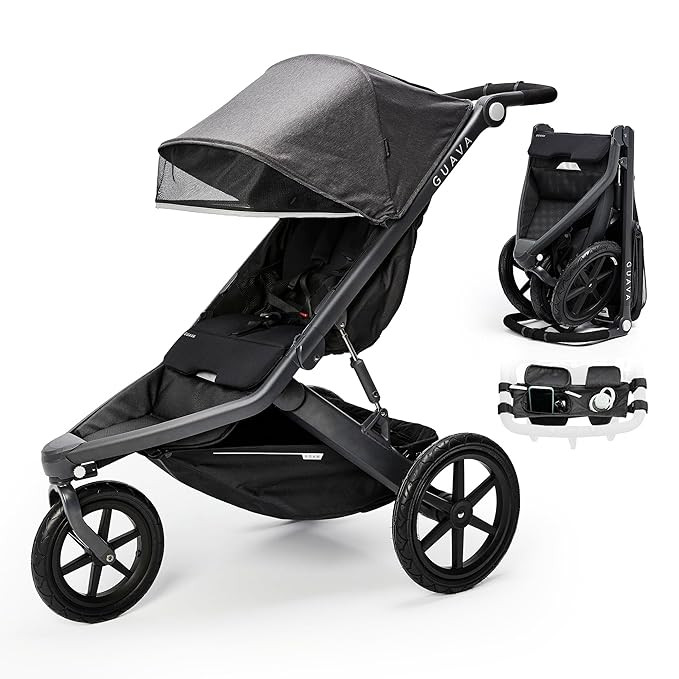 Guava Roam Jogging Stroller with 3D Nesting Fold | Compact-Folding Baby & Toddler Travel Stroller... | Amazon (US)