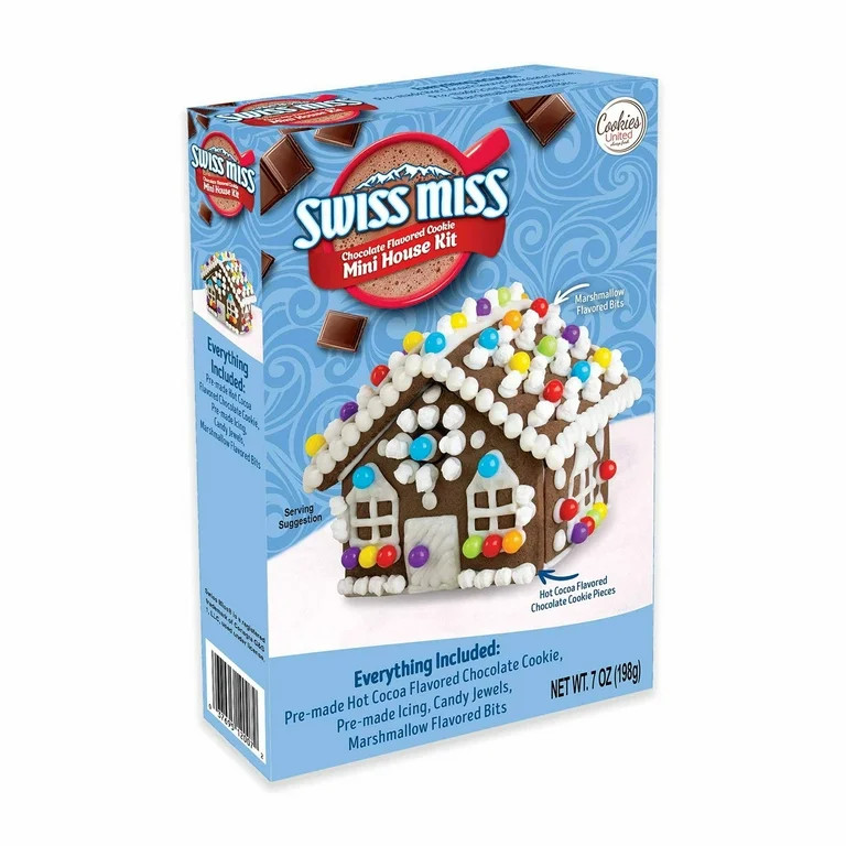 Swiss Miss Chocolate Flavored Build It Yourself Cookie Mini House Kit, 7 oz, Contains Wheat, Eggs... | Walmart (US)