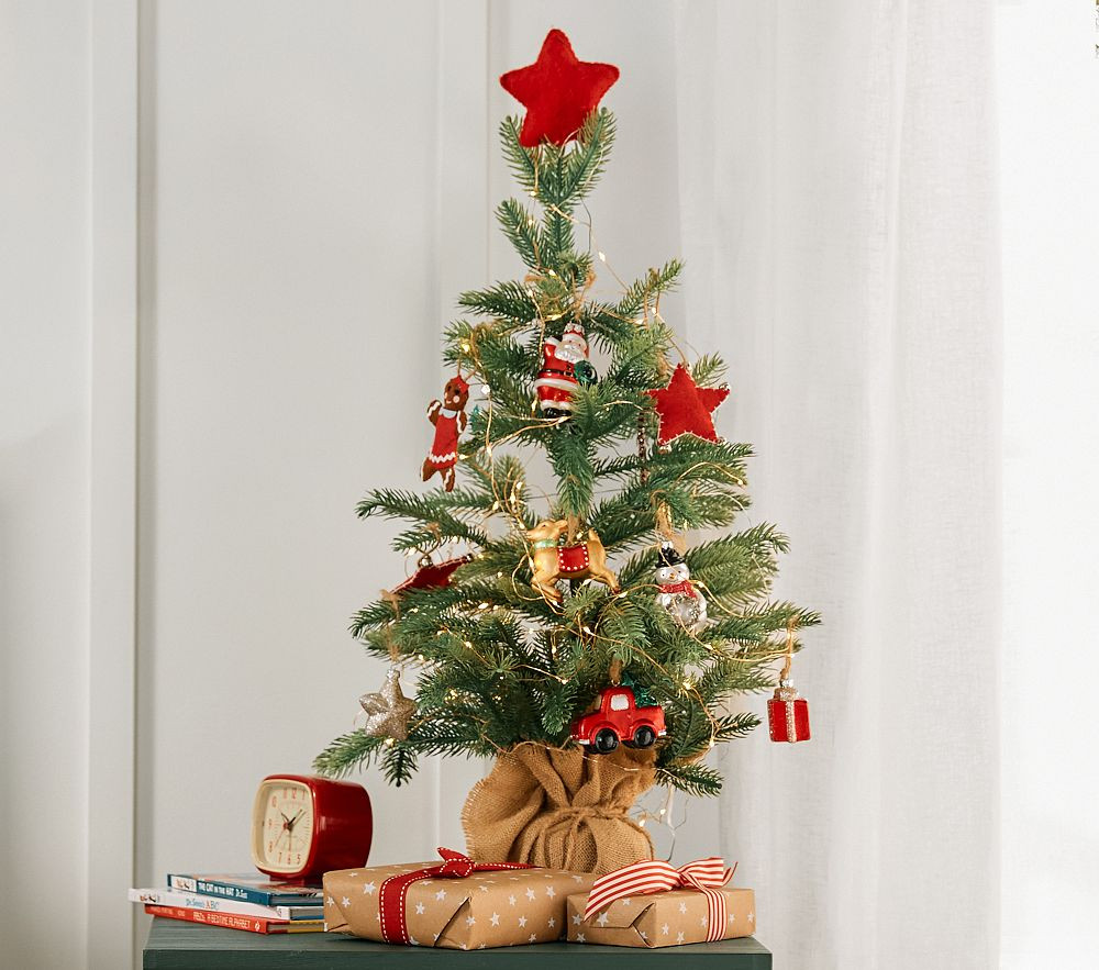 Mini Decorated Light-Up Christmas Tree | Pottery Barn Kids
