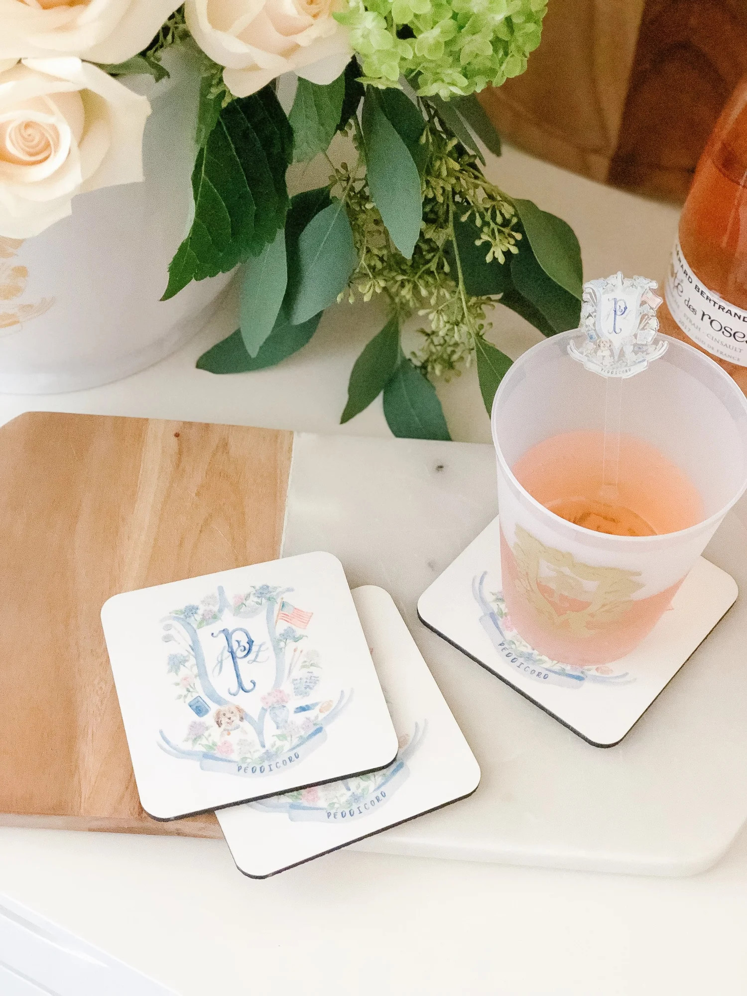 Cork Back Crest Coasters Set of 4 — Simply Jessica Marie | Simply Jessica Marie