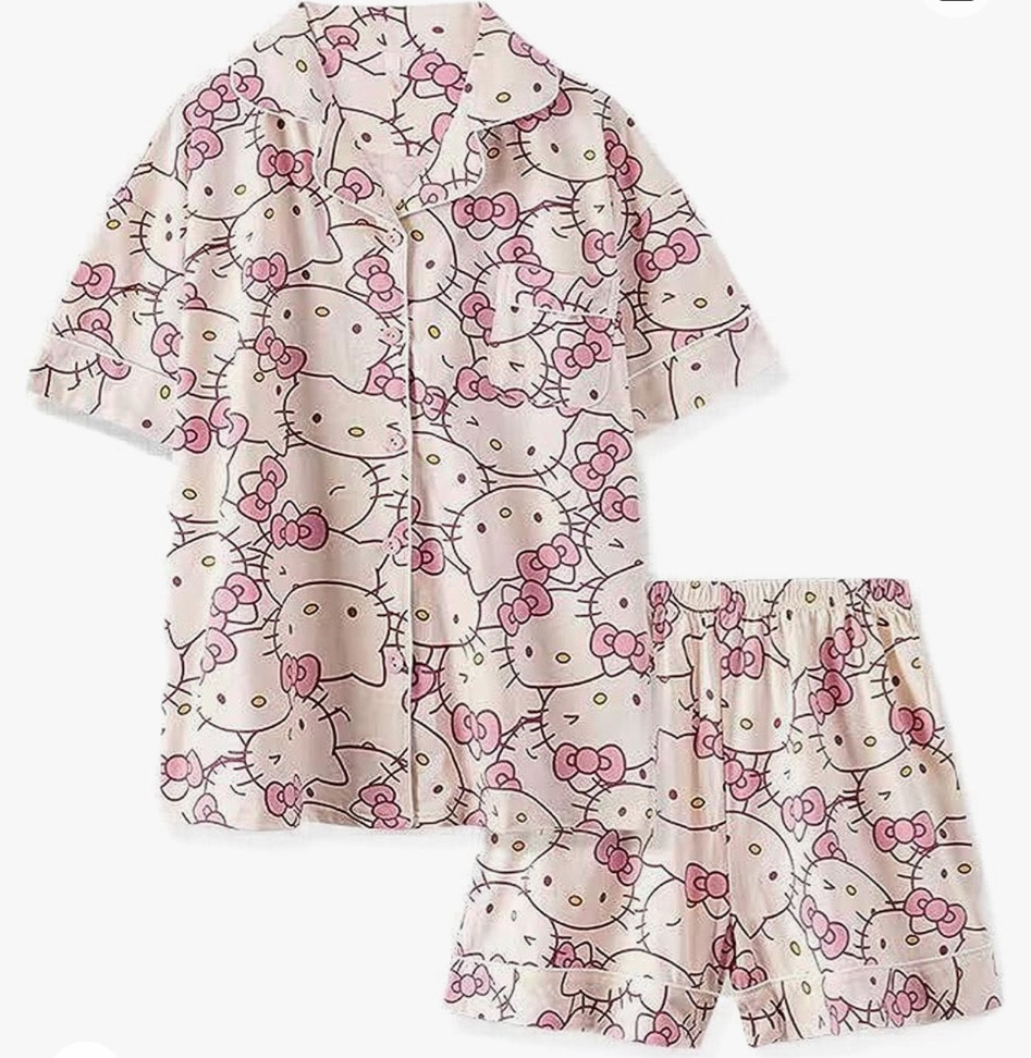 Hello kitty pjs 💞 

#LTKfindsunder100 #LTKSeasonal #LTKfindsunder50