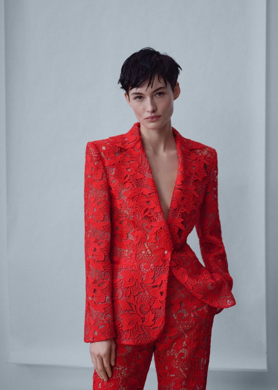 Search: Red lace suit (3) curated on LTK