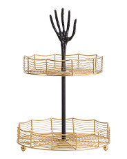 2 Tier Skeleton Hand Holder | TJ Maxx