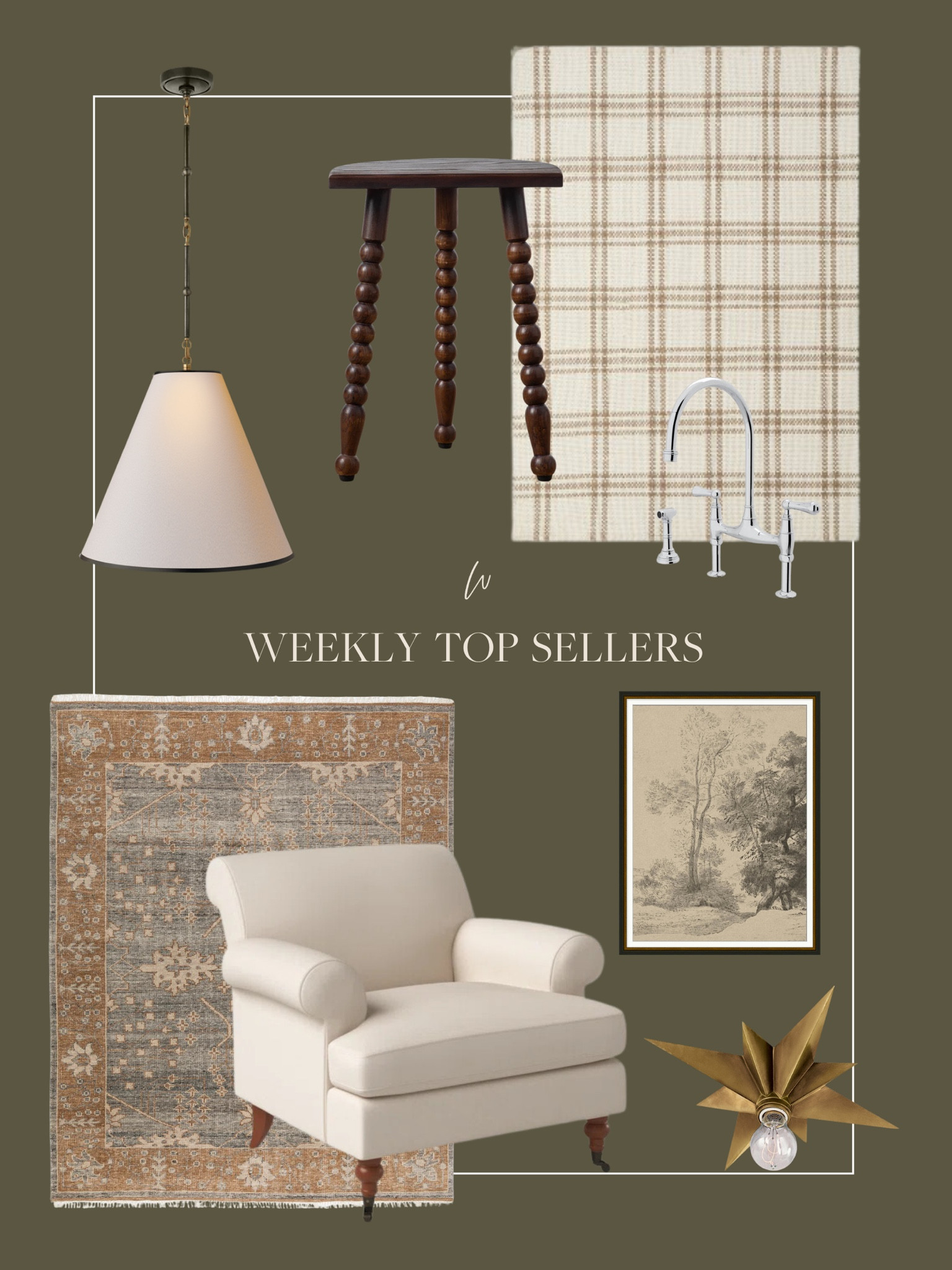 This week’s top sellers! A few pieces from Axel’s nursery that we love just as much as you guys! This beautiful area rug by McGee & Co. and this vintage inspired stool from them as well. All so beautiful! 

#LTKhome #LTKstyletip