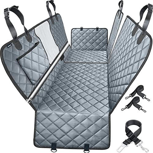 URPOWER 6 in 1 Dog Car Seat Cover, 60/40 Split Dog Seat Cover for Back Seat 100% Waterproof Dog C... | Amazon (US)