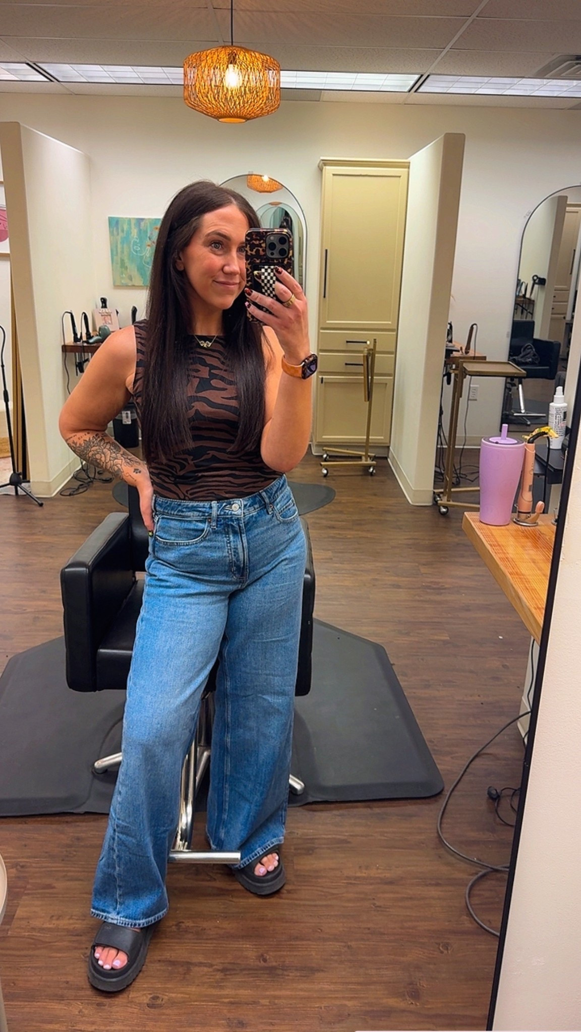 The new go-to comfy fit 

Jeans: size 8 
Tank: size M 
Shoes size 10
Everything fits TTS

#LTKootd #LTKWorkwear #LTKMidsize