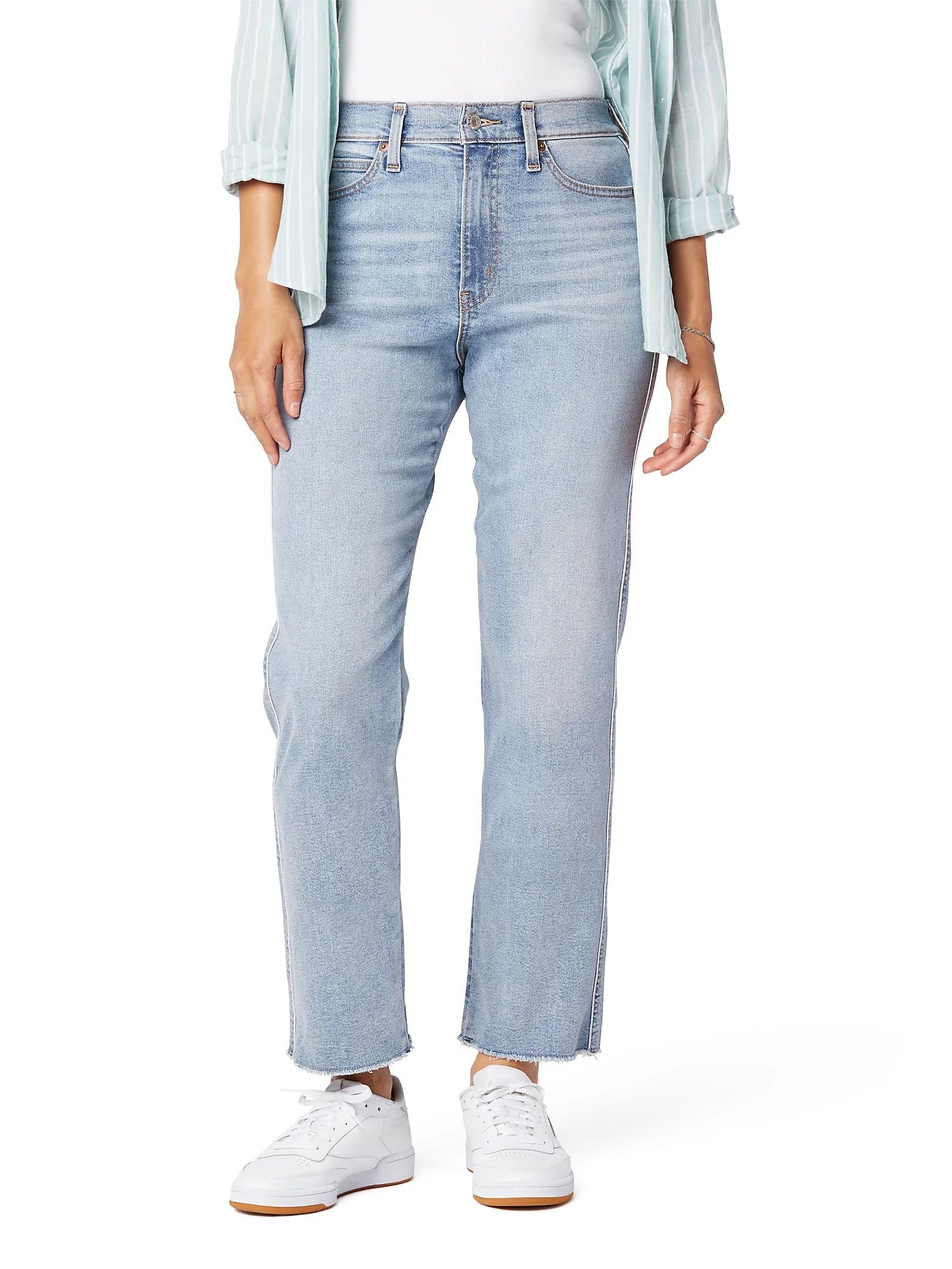 Signature by Levi Strauss & Co. Women's Heritage High Rise Straight Jeans - Walmart.com | Walmart (US)
