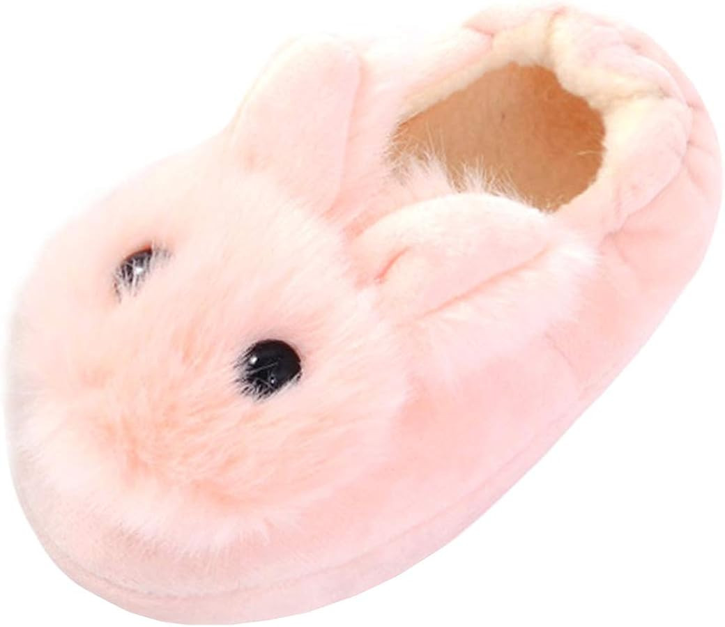 Toddler Girls Slippers Cartoon Plush Warm Shoes | Amazon (US)