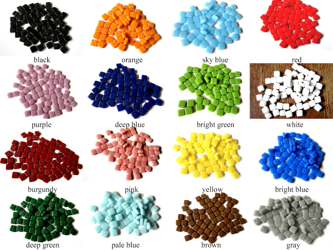 100 Mini Mosaic Tiles Small Square Tiles Tiny Square Tiles - Etsy | Etsy (US)