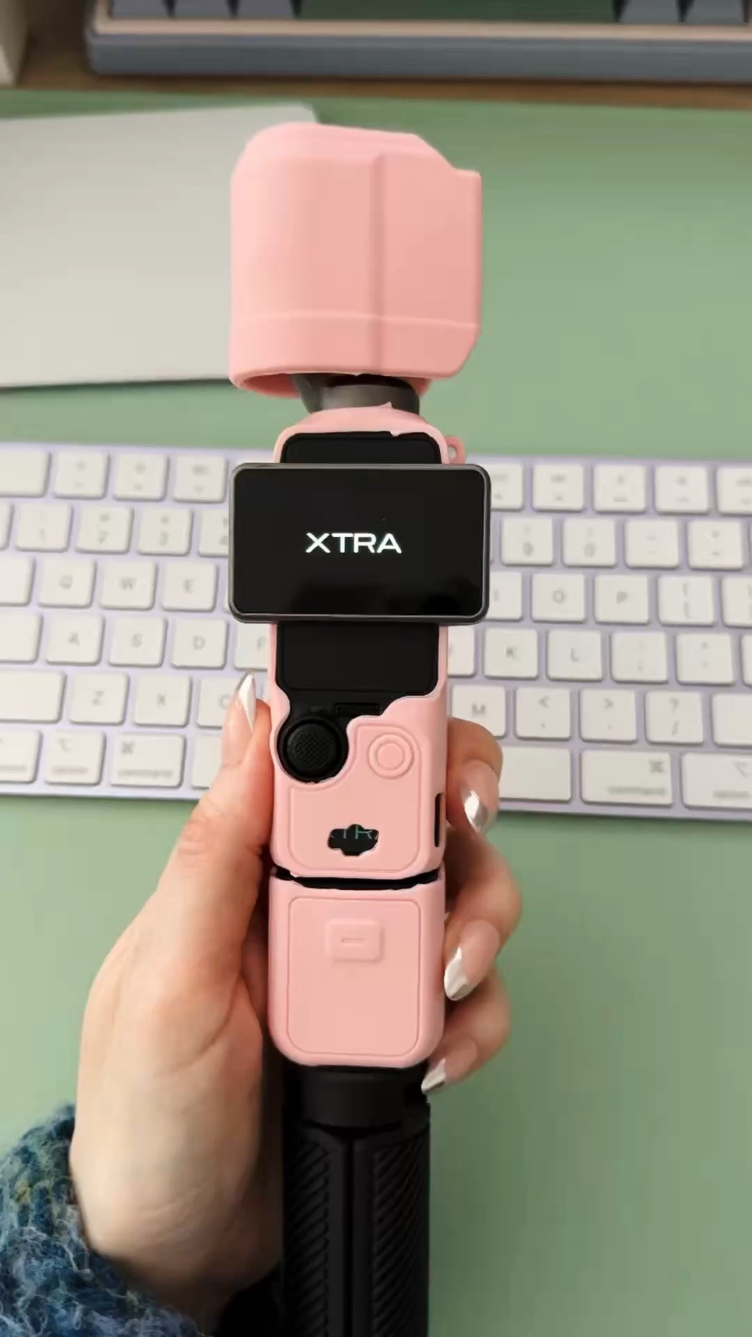 One of my favorite purchases of the year. The perfect vlogging camera for content creation on the go or at home. Xtra Muse with protective cover.