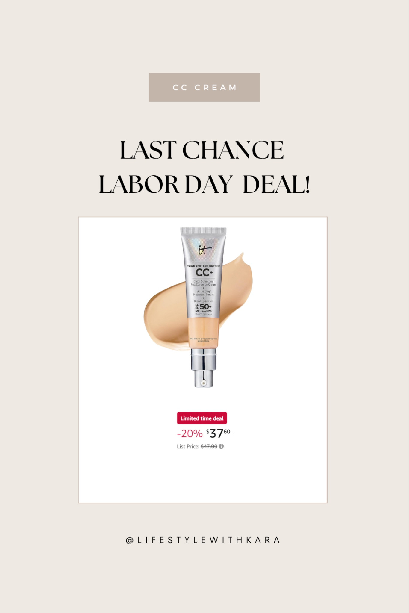 Sunscreen, skincare and amazing coverage all in one product - yes please 

#LTKSaleAlert #LTKBeauty #LTKFindsUnder50