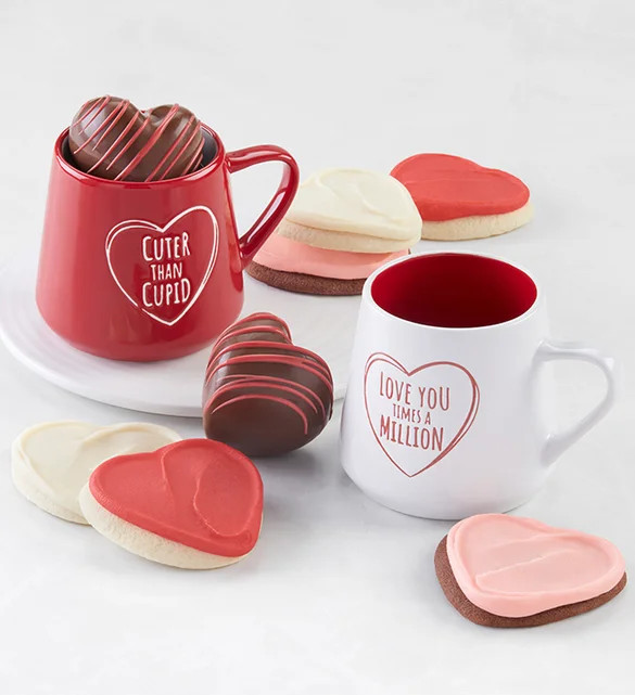 Valentine’s Day Mugs & Treats For Two | Cheryl's
