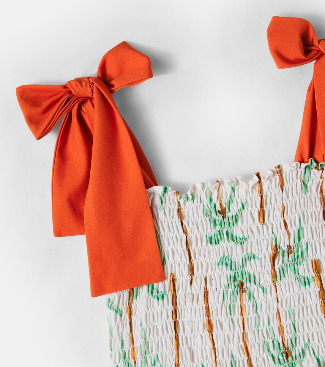 Waffle printed shirred dress | Mytheresa (US/CA)