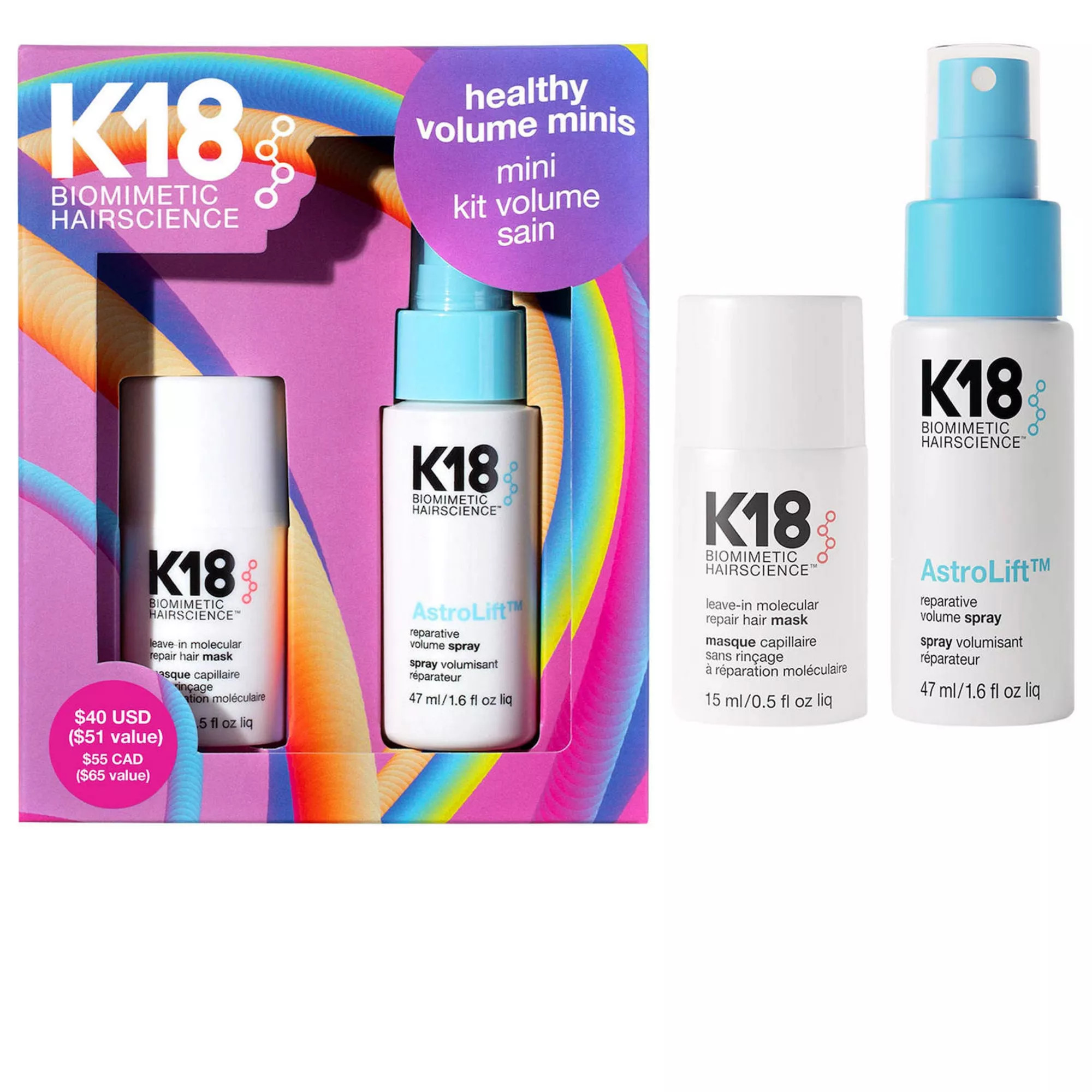 K18 Healthy Volume Minis Hair Gift Set | Kohl's