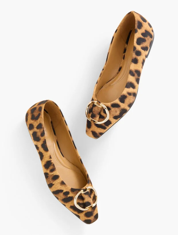 Whitley Ornament Suede Ballet Flats - Printed | Talbots