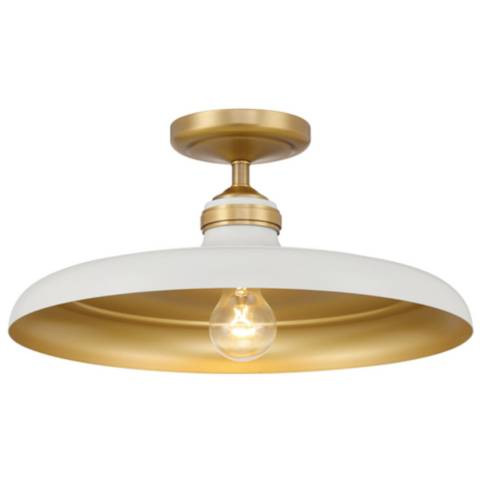 Crowne 16" Wide Legacy Brass Ceiling Light | Lamps Plus