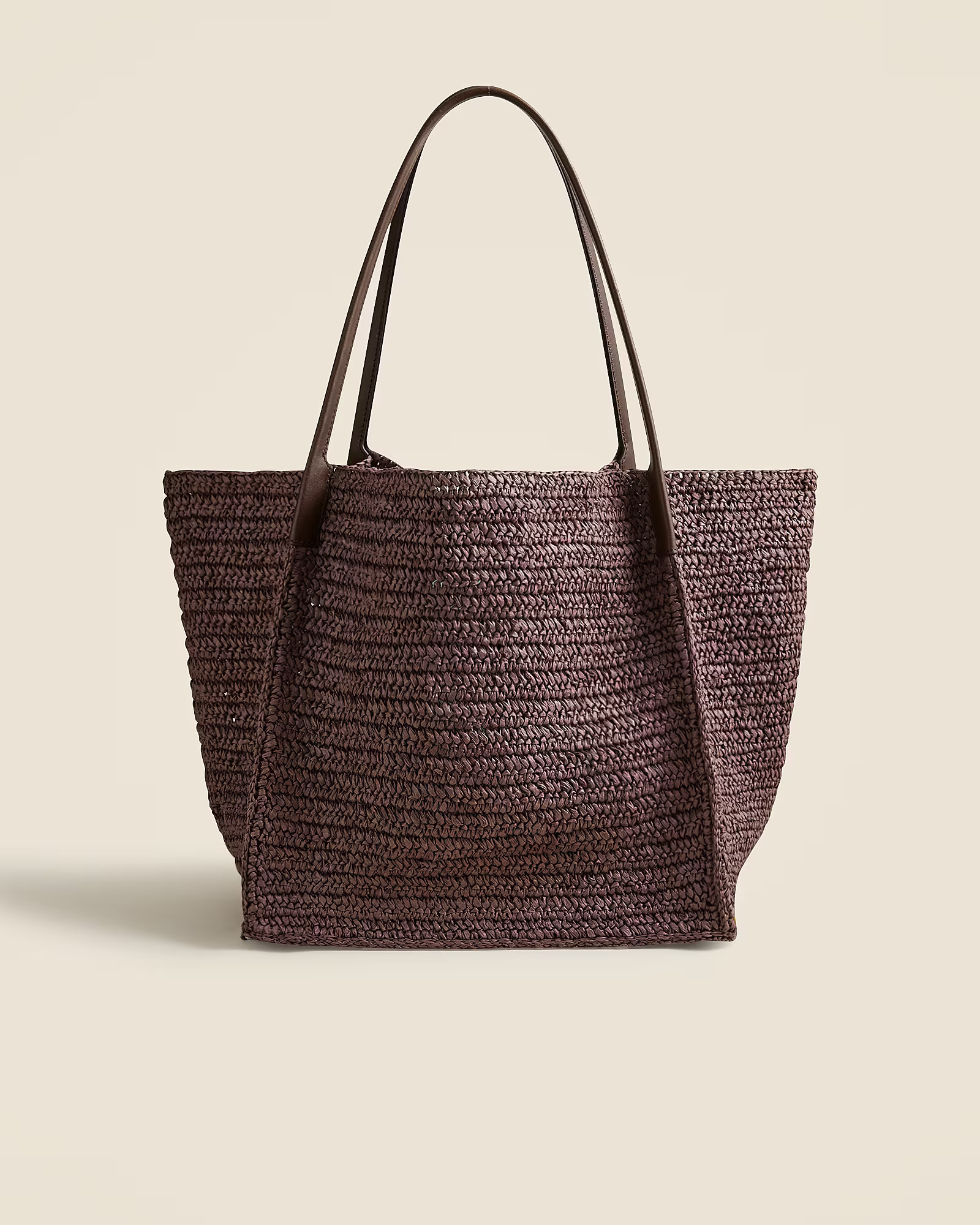 Large handknotted packable tote bag | J. Crew US