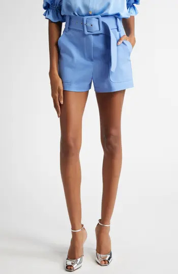 Ramy Brook Kasey Belted Shorts in Ribbon Blue at Nordstrom Rack, Size 4 | Nordstrom Rack