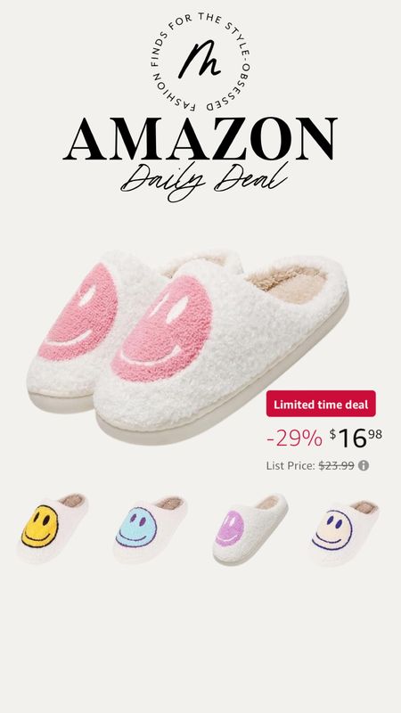 🚨Amazon Daily Deal- cute and comfy slippers! 

#LTKsalealert #LTKstyletip #LTKfindsunder50