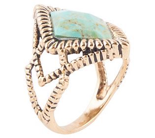 Barse Artisan Crafted Genuine Turquoise Ring | QVC
