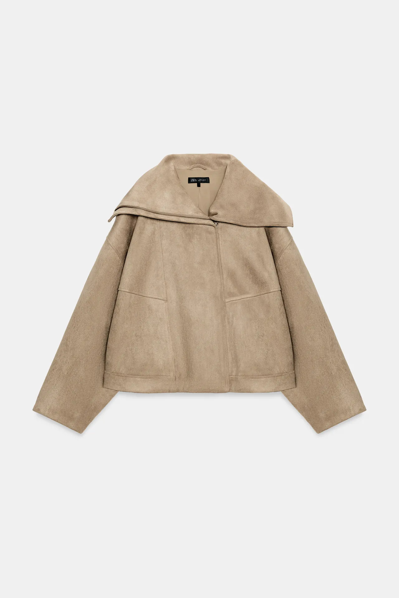 BOMBERJACKE MIT BREITEM KRAGEN | Zara DE