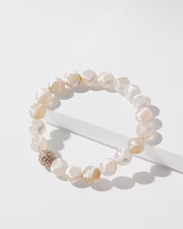 White Fireball Stretch Bracelet | Chico's