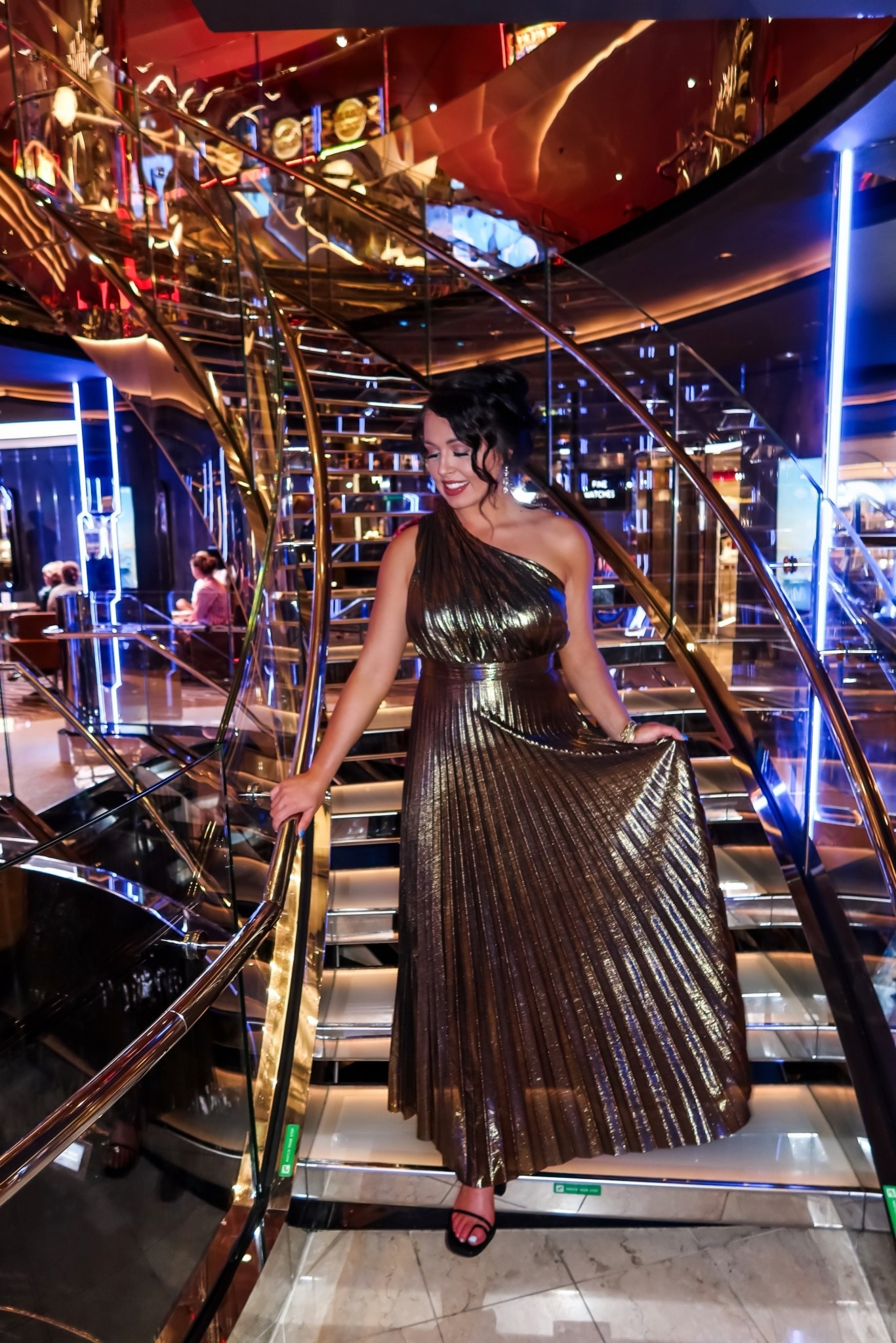 Under $50 Amazon one shoulder pleated gold formal maxi dress (sized up to a medium for the bump) perfect for a gala or black tie event! #founditonamazon 

#LTKBump #LTKFindsUnder50 #LTKWedding