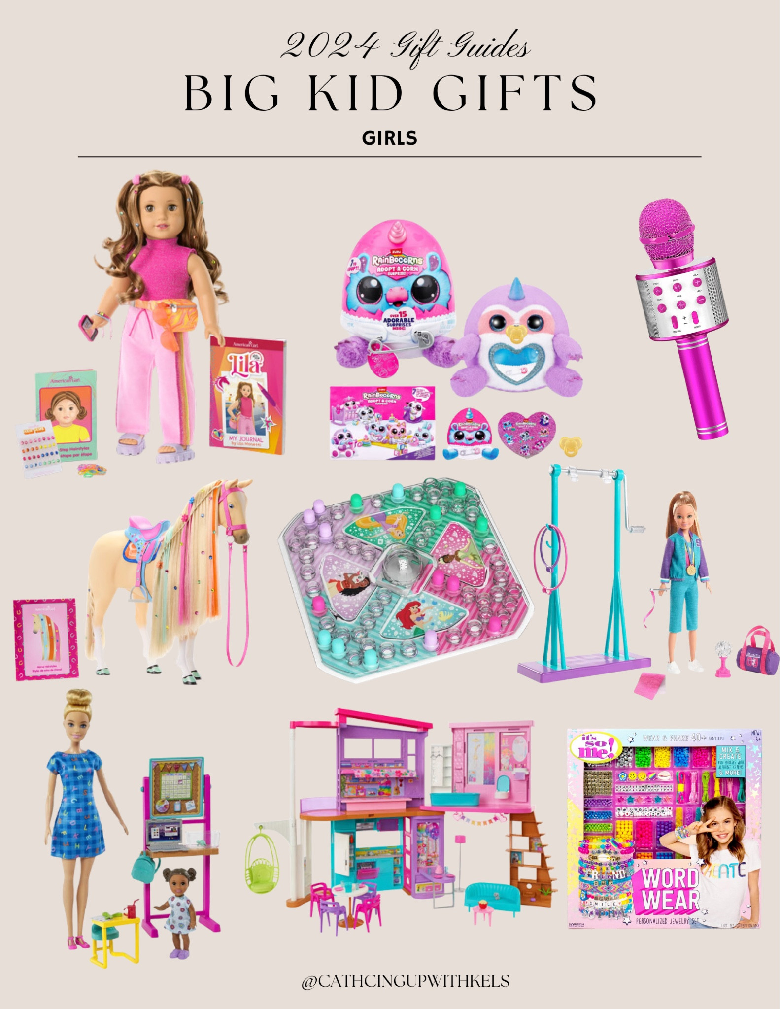 Big kid gift ideas are here! 🎁✨ This 2024 Gift Guide for Girls is filled with toys that inspire creativity and imagination. From American Girl dolls to Barbie playsets and fun crafting kits, these gifts are sure to be a hit this holiday season. Perfect for the little ones who love to create, play, and explore. Tap to shop these must-have toys and check off your holiday shopping list! 🛍️ 

#BigKidGifts #GiftGuideForGirls #HolidayGiftIdeas #LTKKids #GirlsToys #HolidayShopping #LTKHoliday

#LTKGiftGuide #LTKKids #LTKCyberWeek