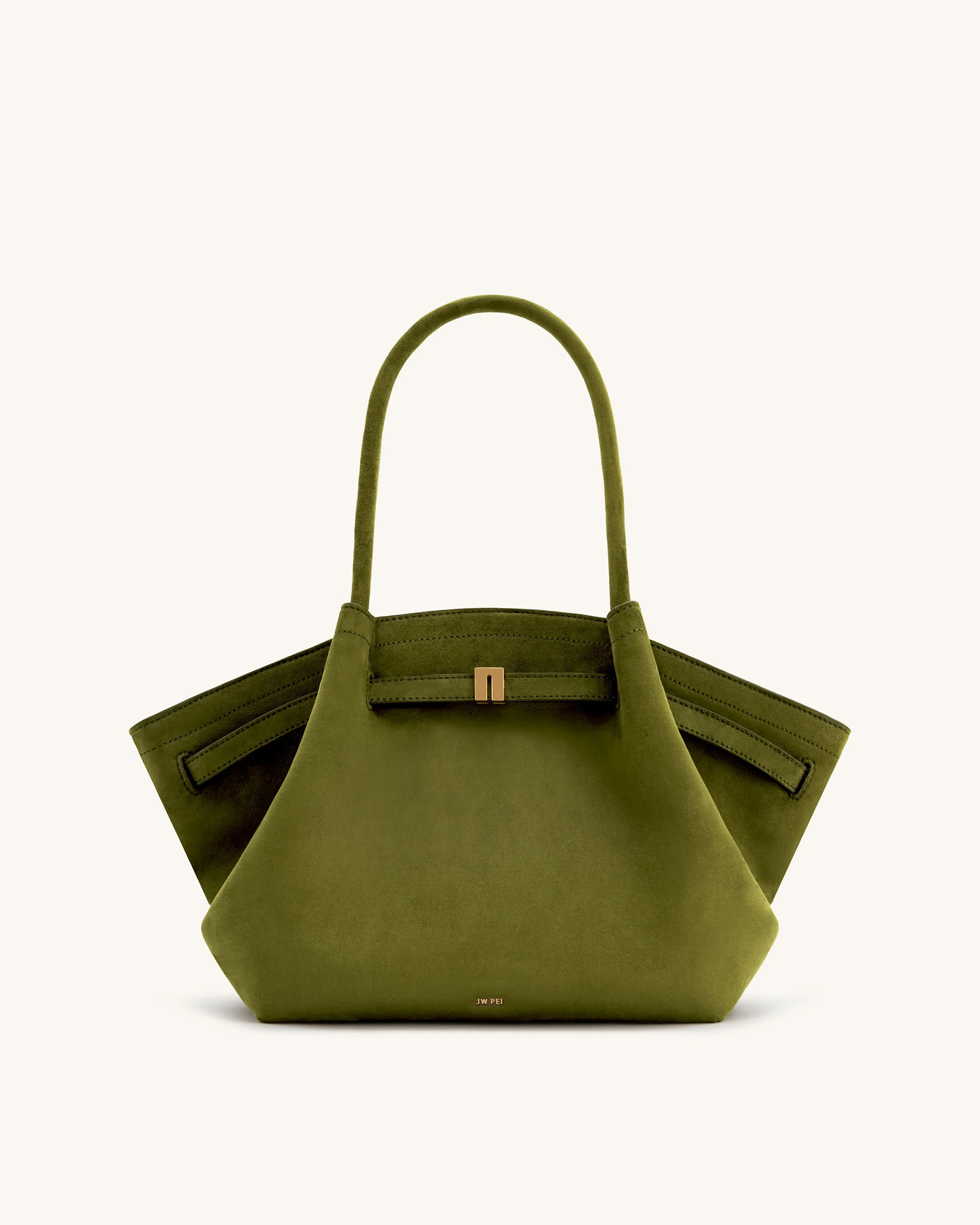 Large Tote Bag Green Faux Suede Women bag - JW PEI Hana | JW PEI US