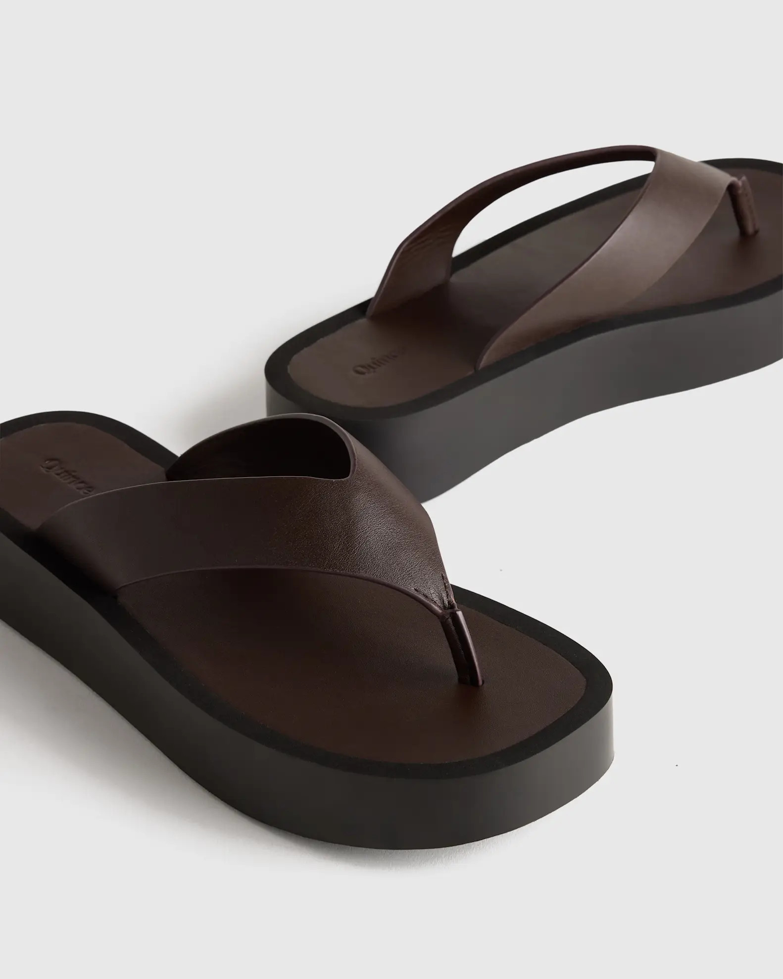 Italian Leather Thong Platform Sandal | Quince