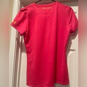 Women’s Pink Under Armour Heat Gear Superman Superwoman | Poshmark
