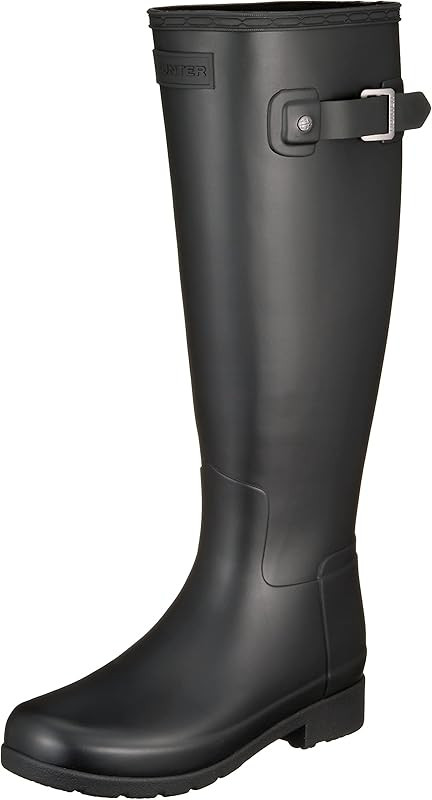HUNTER Womens Original Refined Wide Calf Rain Boot Matte | Amazon (US)