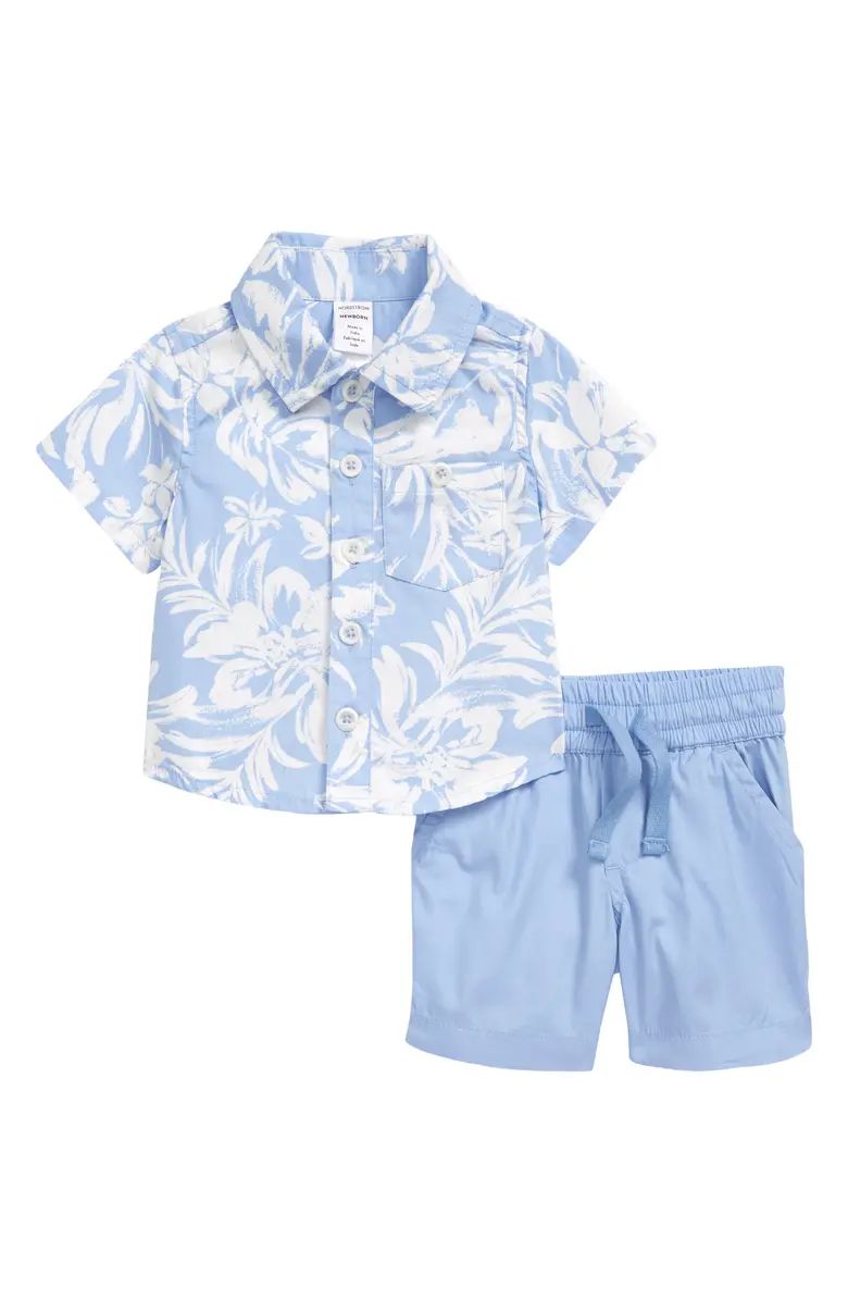 Nordstrom Kids' Matching Family Moments Cotton Poplin Top & Shorts | Nordstrom | Nordstrom
