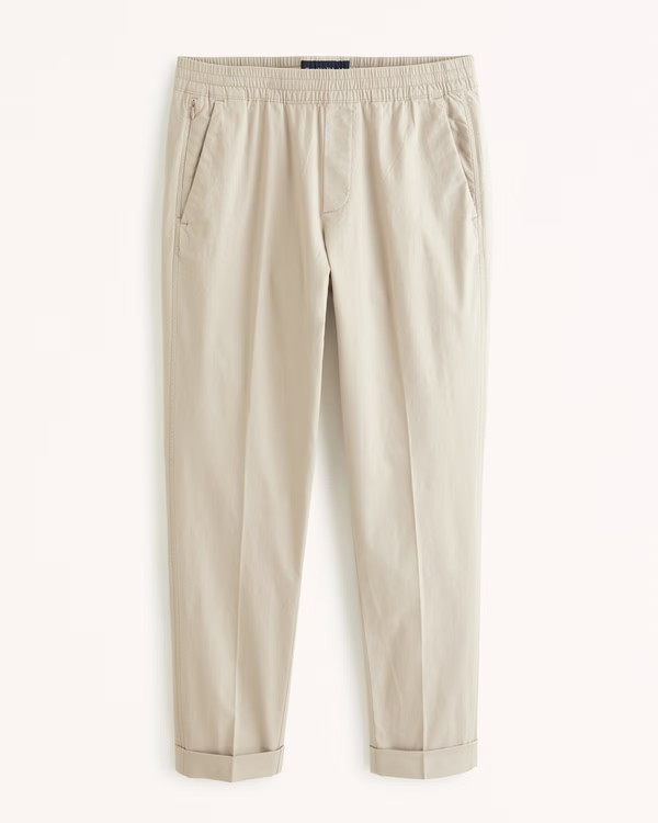 Cotton-Blend Pull-On Pant | Abercrombie & Fitch (US)