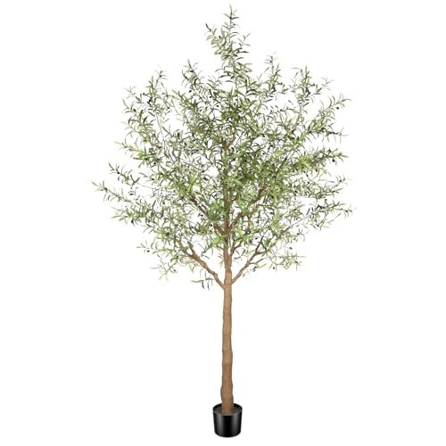 FEELEAD Large Faux Olive Tree 10ft with Thick Trunk & Realistic Leaves | Amazon (US)