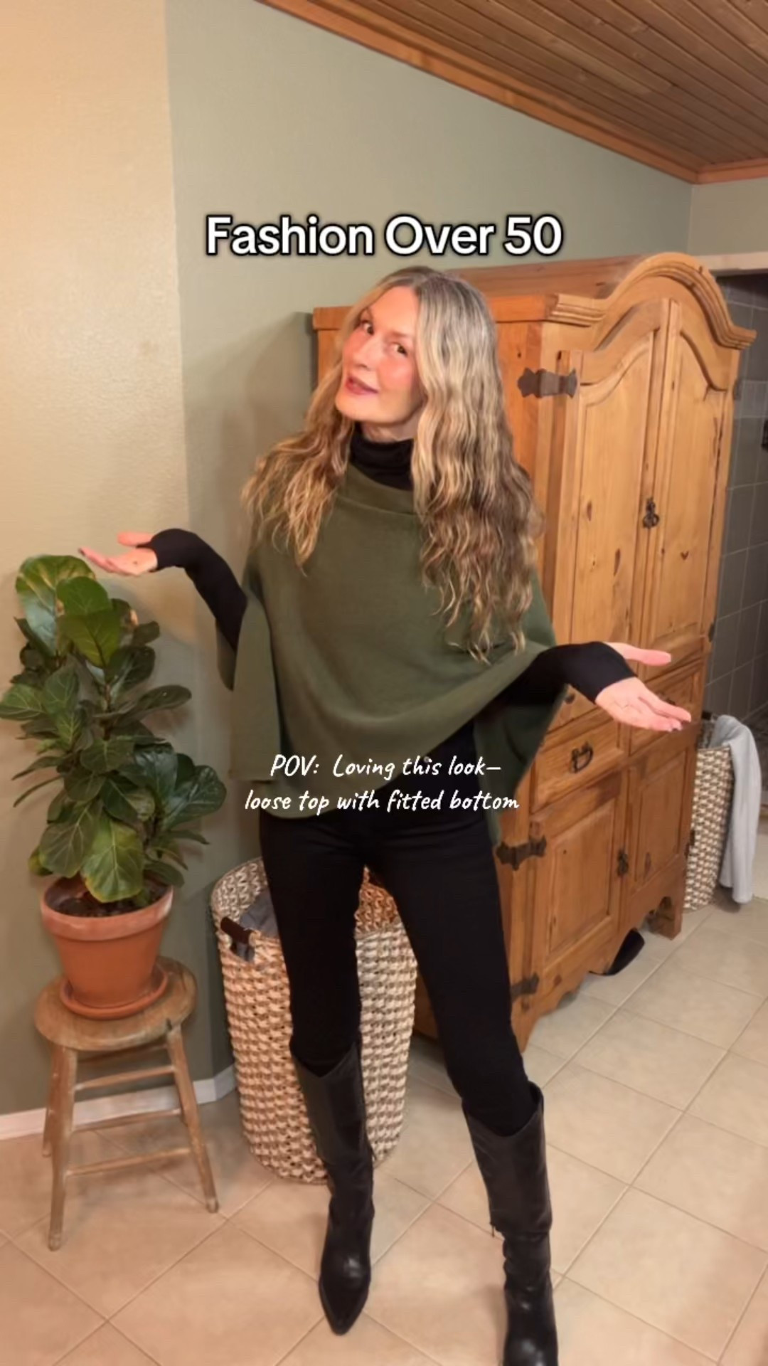 Flowy top and fitted pant—perfect outfit combo.

#LTKTall #LTKOver40 #LTKootd