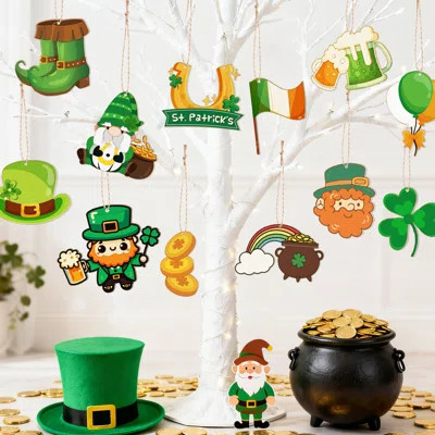 St. Patrick's Day Coloring Arts Crafts, 61pcs Saint Patty Day Decor Set | Wayfair North America