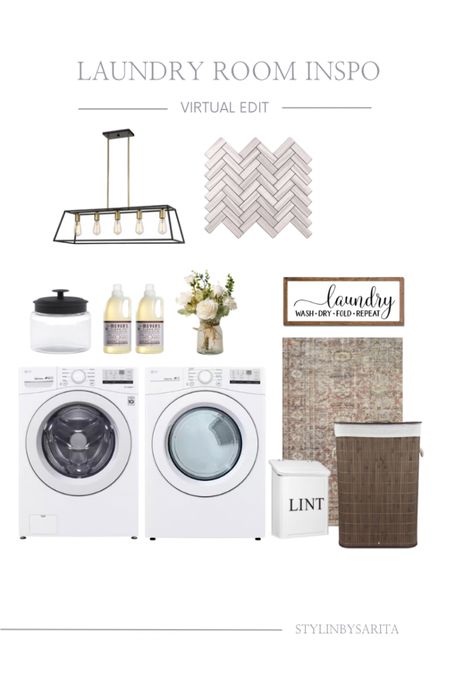 Laundry room inspo, laundry room essentials, detergent, ceiling light, amazon finds, washing machine, dryer 

#LTKFind #LTKunder100 #LTKhome