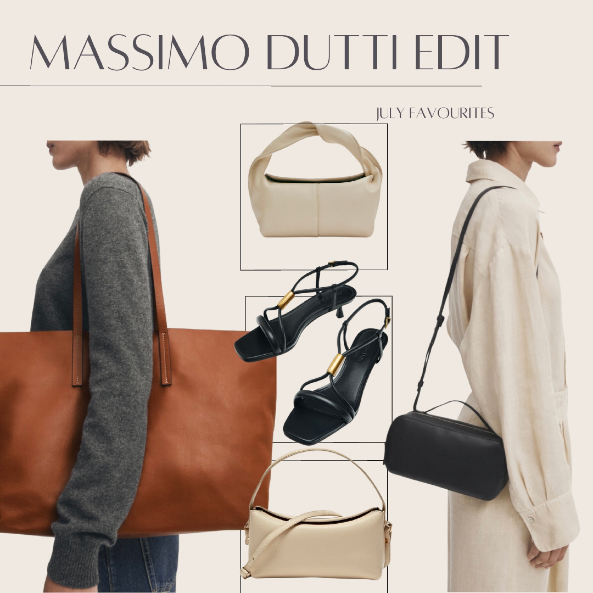 My favourites from Massimo Dutti’s current icon bag collection is incredible with such chic and timeless silhouettes that are reminiscent of some well known quiet luxury brands so you can get the minimal chic, elevated summer bag look on a budget!! 
#therowstyle #elegant #summerwishlist #onlineshopping #summer2023 #summeroutfits2023 #minimalstyle #quietluxury #summerbags

#LTKitbag #LTKstyletip #LTKFind
