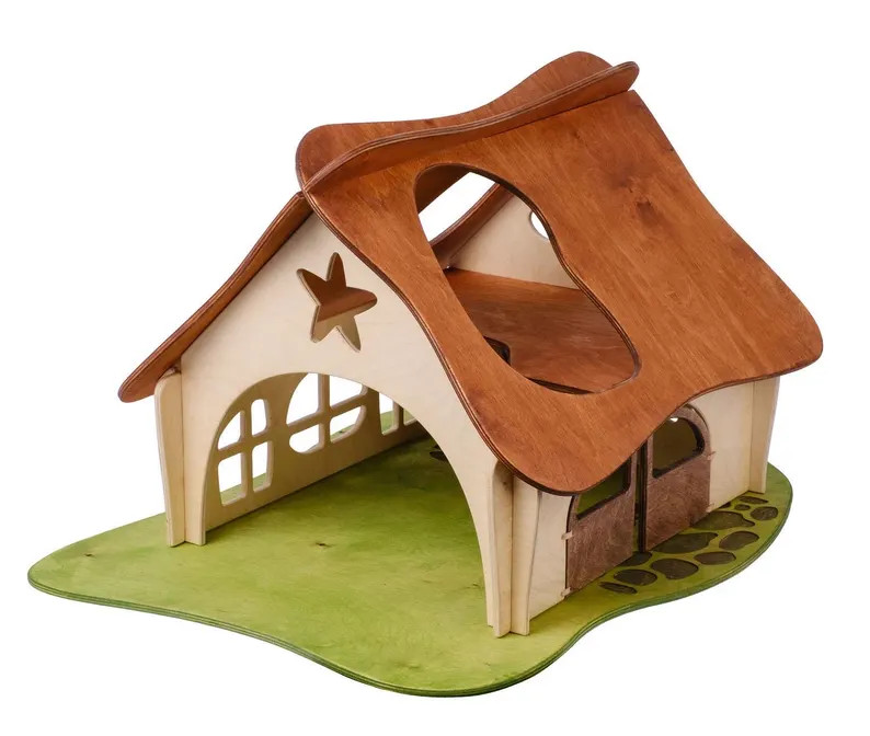 Waldorf Toy Wooden Dollhouse - Medium Size - Etsy | Etsy (US)