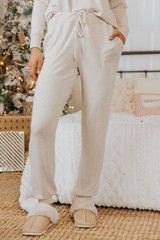 Soft Brushed Oatmeal Jogger Lounge Pants | Magnolia Boutique