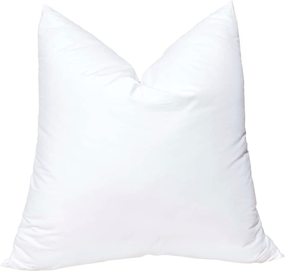 Pillowflex Synthetic Down Pillow Insert - 20x20 Down Alternative Pillow, Insert for Bed Pillow Sh... | Amazon (US)