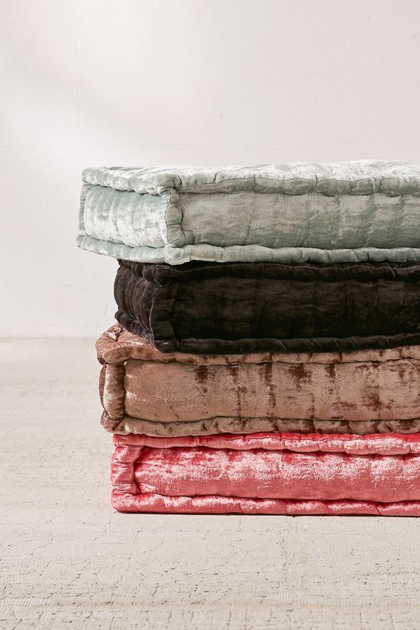 Ruthie Velvet Floor Pillow | Urban Outfitters (US and RoW)