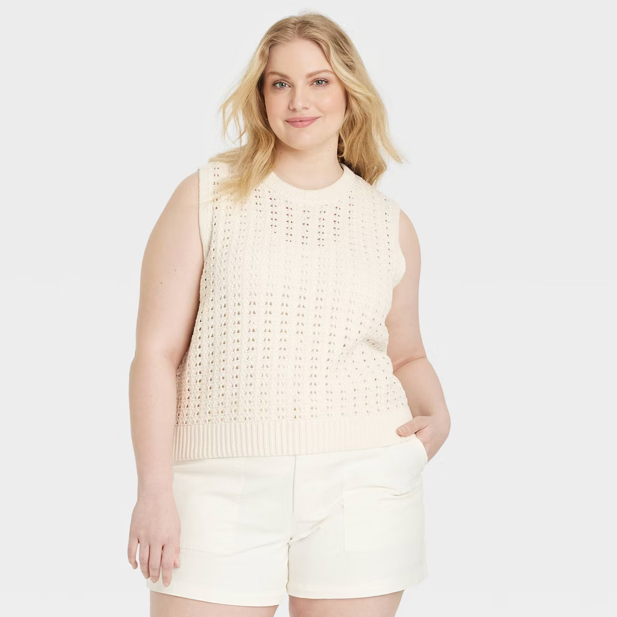 Women's Openwork Sweater Vest - Universal Thread™ | Target