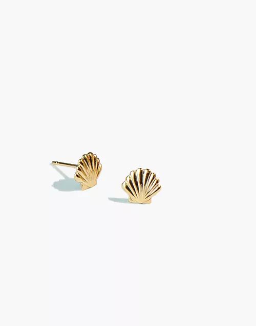 YEAR 901™ 14k Gold Fill Shell Stud Earrings | Madewell