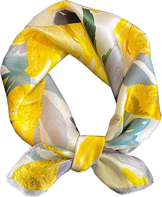 Hair Bandanas Scarf For Women Lightweight Fashion Neck Silk Satin Head Scarves For Sleeping Handb... | Amazon (US)