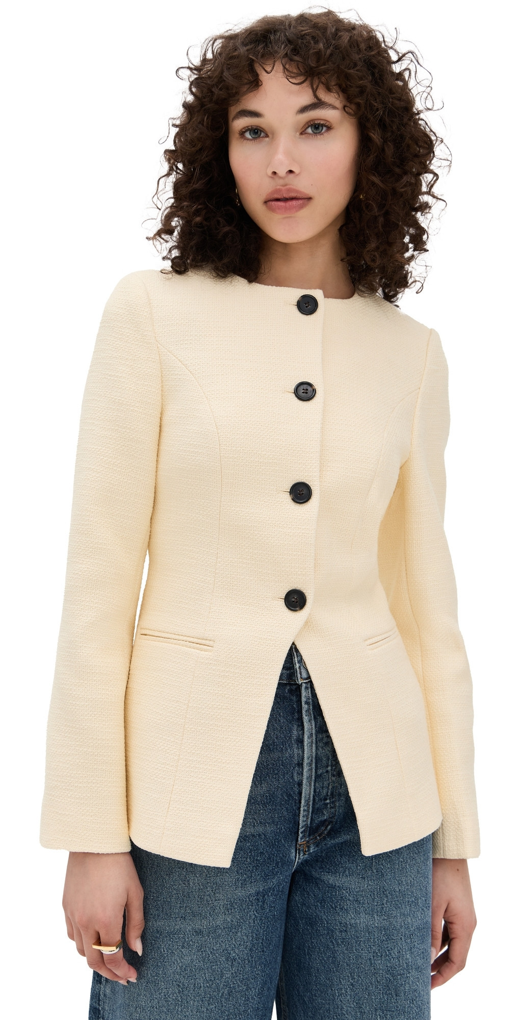 ALIGNE Daphne Boucle Blazer Yellow 2 | Shopbop